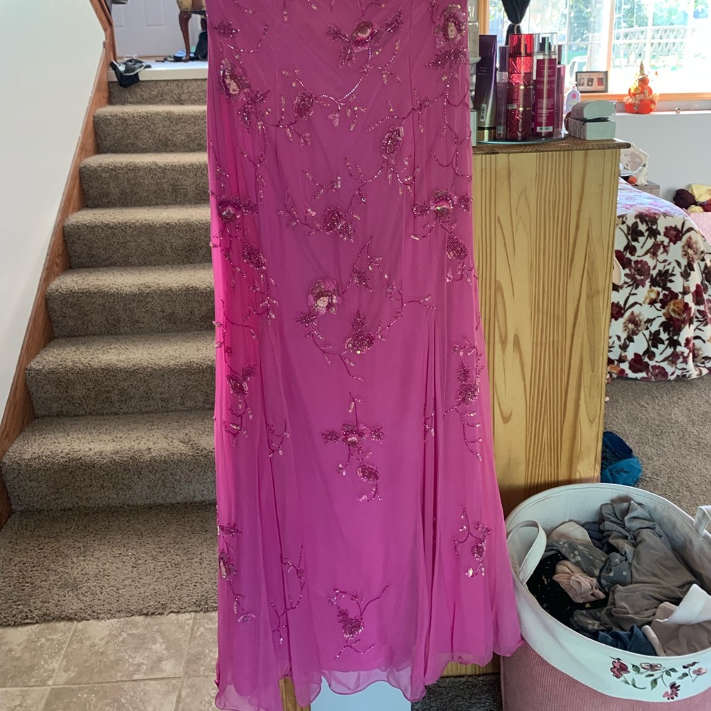 Vintage strapless beaded gown